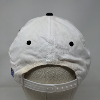 Skull Snapback Hat White OSFM Embroidered Vent Holes 6 Panel The Game