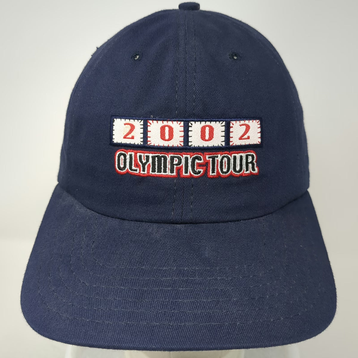 American Needle Blue Baseball Cap OS 2002 Olympic Tour Champions on Ice Hat