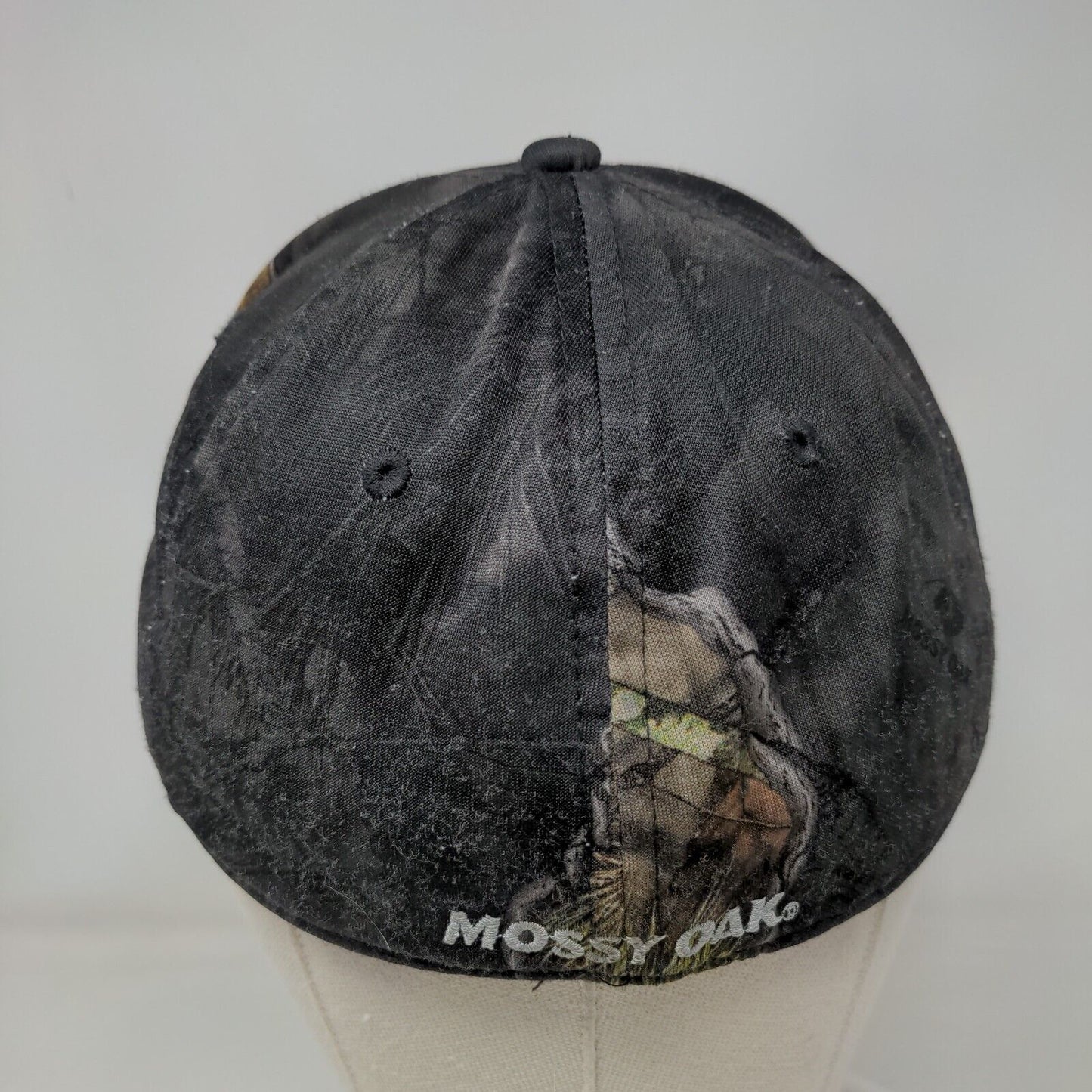 Mossy Oak Fitted Hat Camouflage Size S/M Vented Holes 6 Panel Outdoor Cap