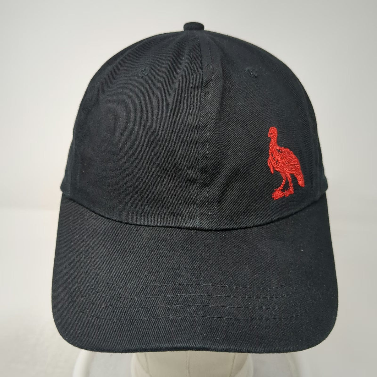 Wild Turkey Baseball Cap Black One Size Embroidered Logo Slideback Bourbon Hat
