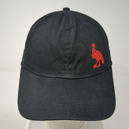 Wild Turkey Baseball Cap Black One Size Embroidered Logo Slideback Bourbon Hat