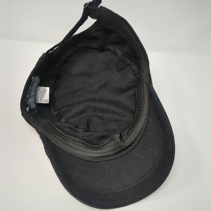 Parquet Slideback Cadet Army Hat Black One Size Sequin Beaded Flower