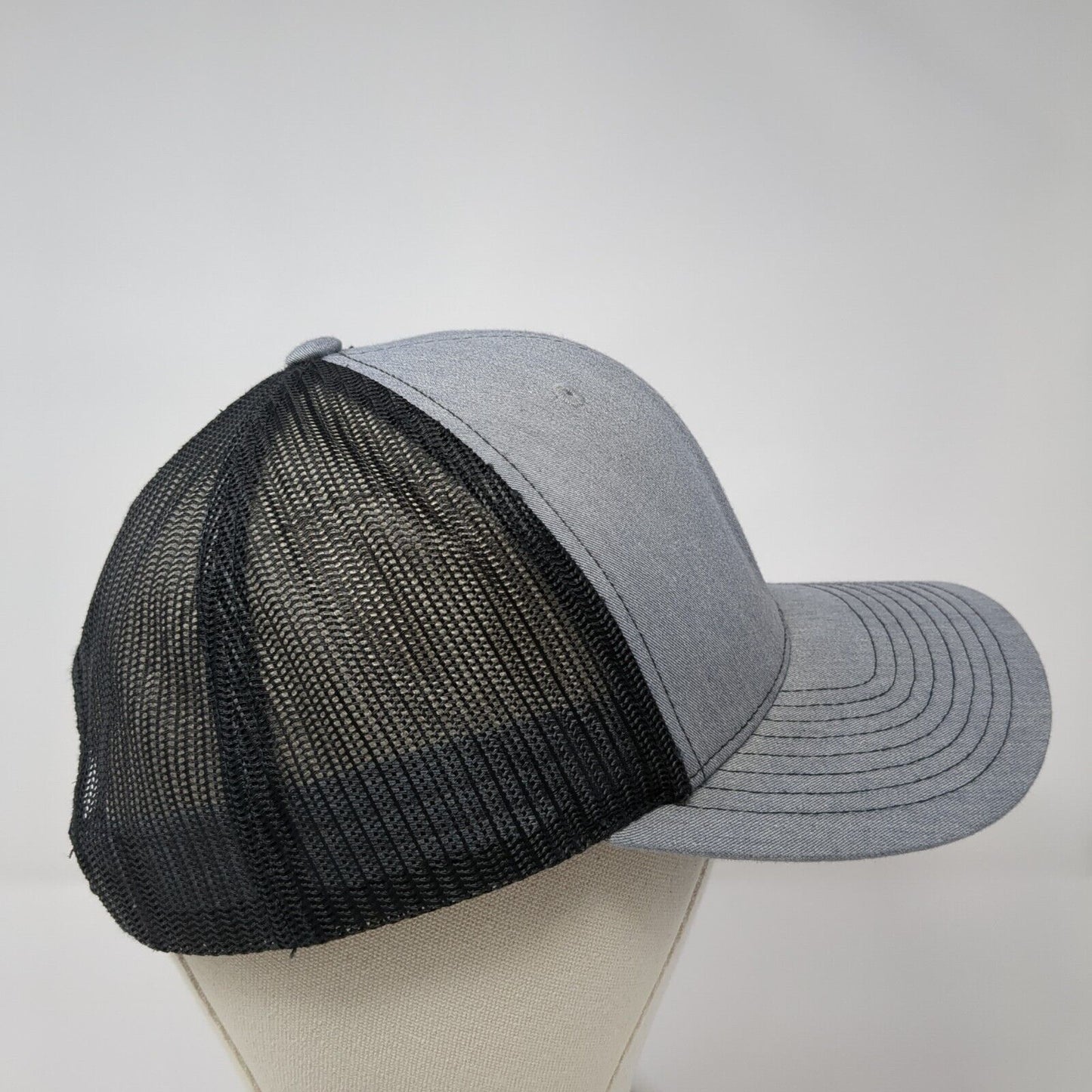Armadillo Hat Co. Snapback Mesh Back Trucker Hat Gray One Size Richardson