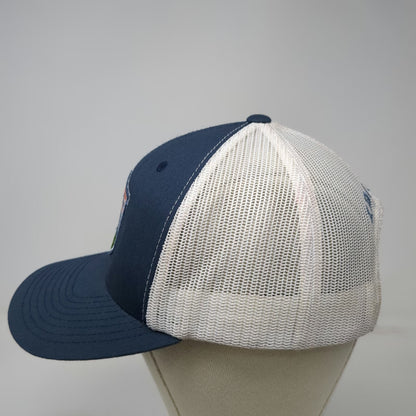 Yupoong Trucker Hat Blue One Size Idaho See The Good Mountain Mesh Patch