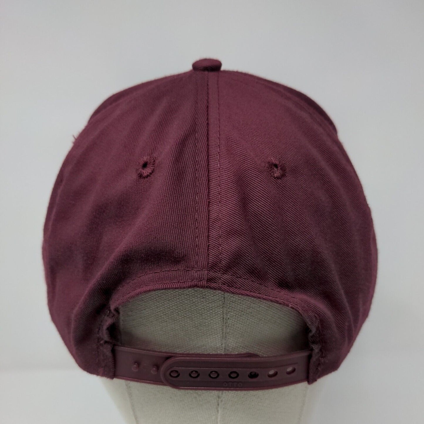 PSC Producers Supply Snapback Hat Red Burgundy OSFM Embroidered Otto