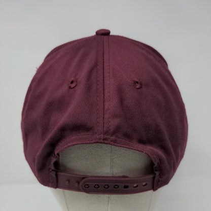 PSC Producers Supply Snapback Hat Red Burgundy OSFM Embroidered Otto
