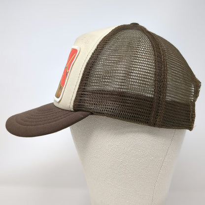 Cobra Trucker Hat Brown One Size Elk Deer Antler Patch Bulletprufe Graphic Mesh