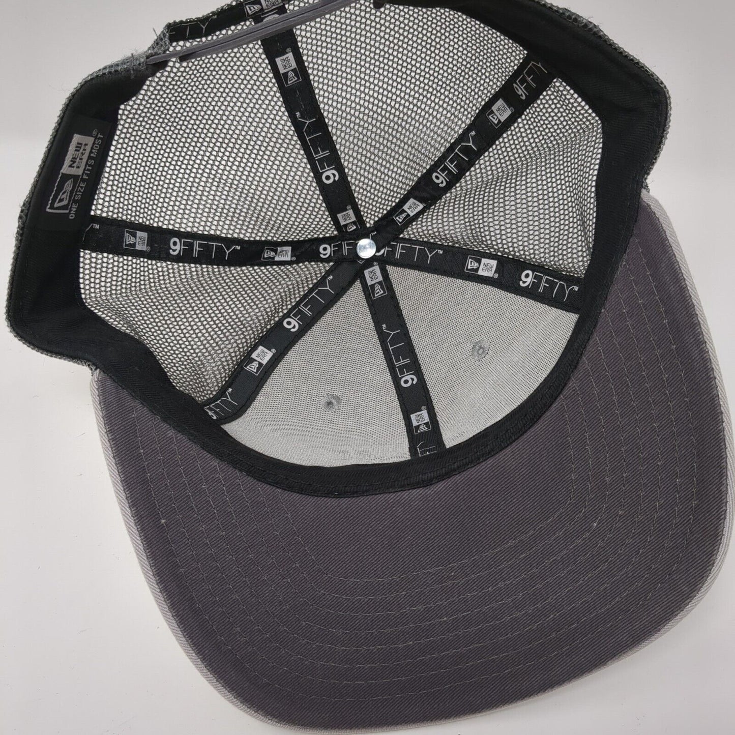 Sugarfire Snapback Trucker Hat Gray One Size Adjustable Mesh Back 9Fifty New Era