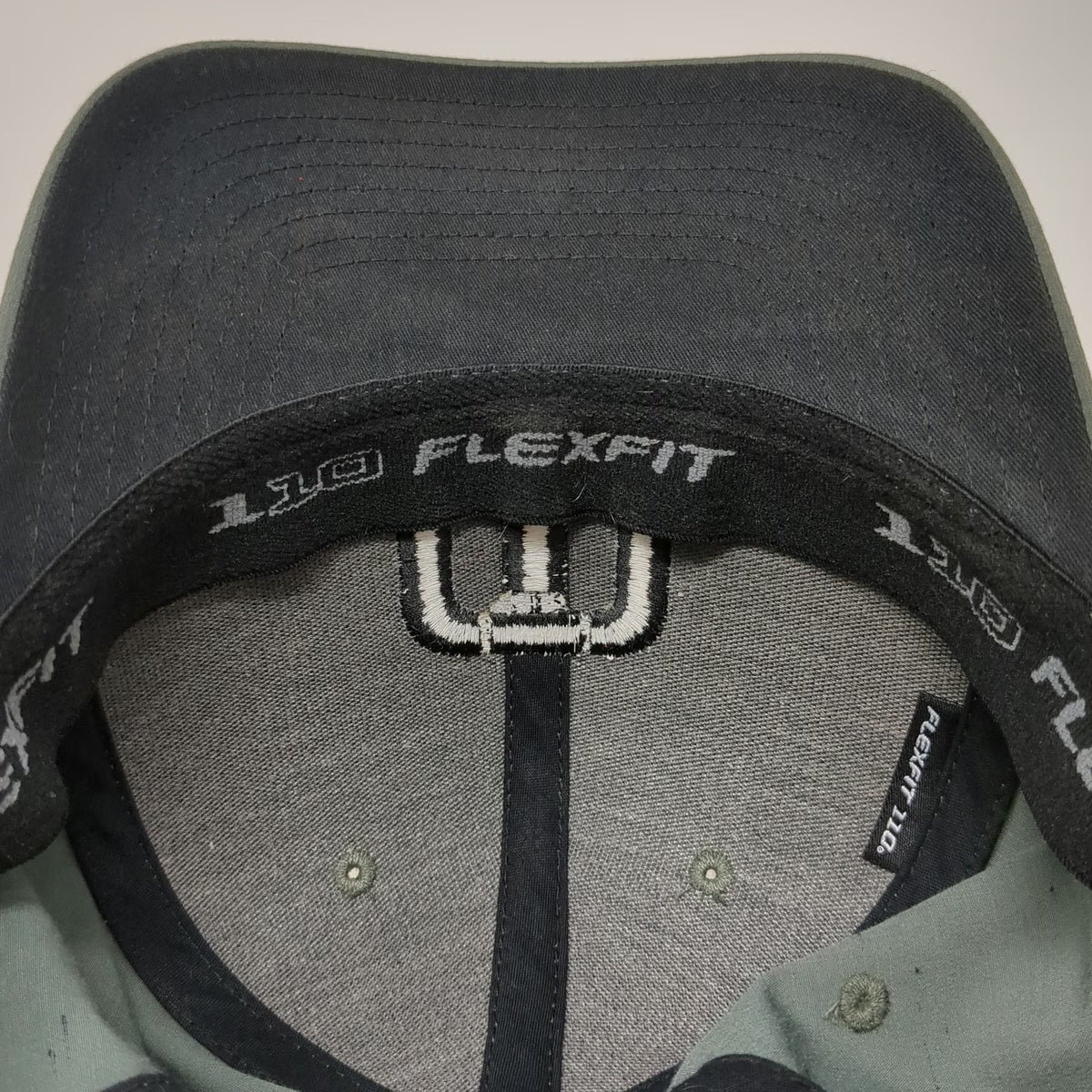TravisMathew Snapback Beige OSFM Flexfit 110 Rubber Logo Performance Golf Hat