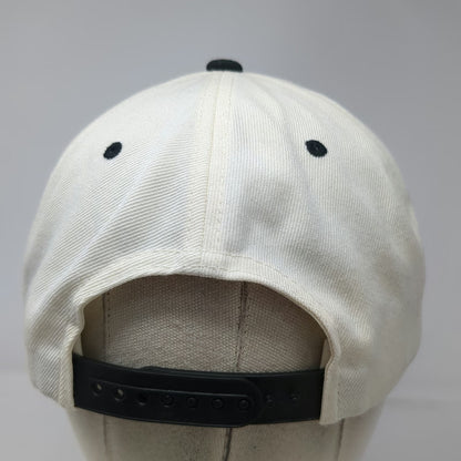 Yupoong Snapback White One Size Hat Badder Sports Paper Bag Logo Flat Brim