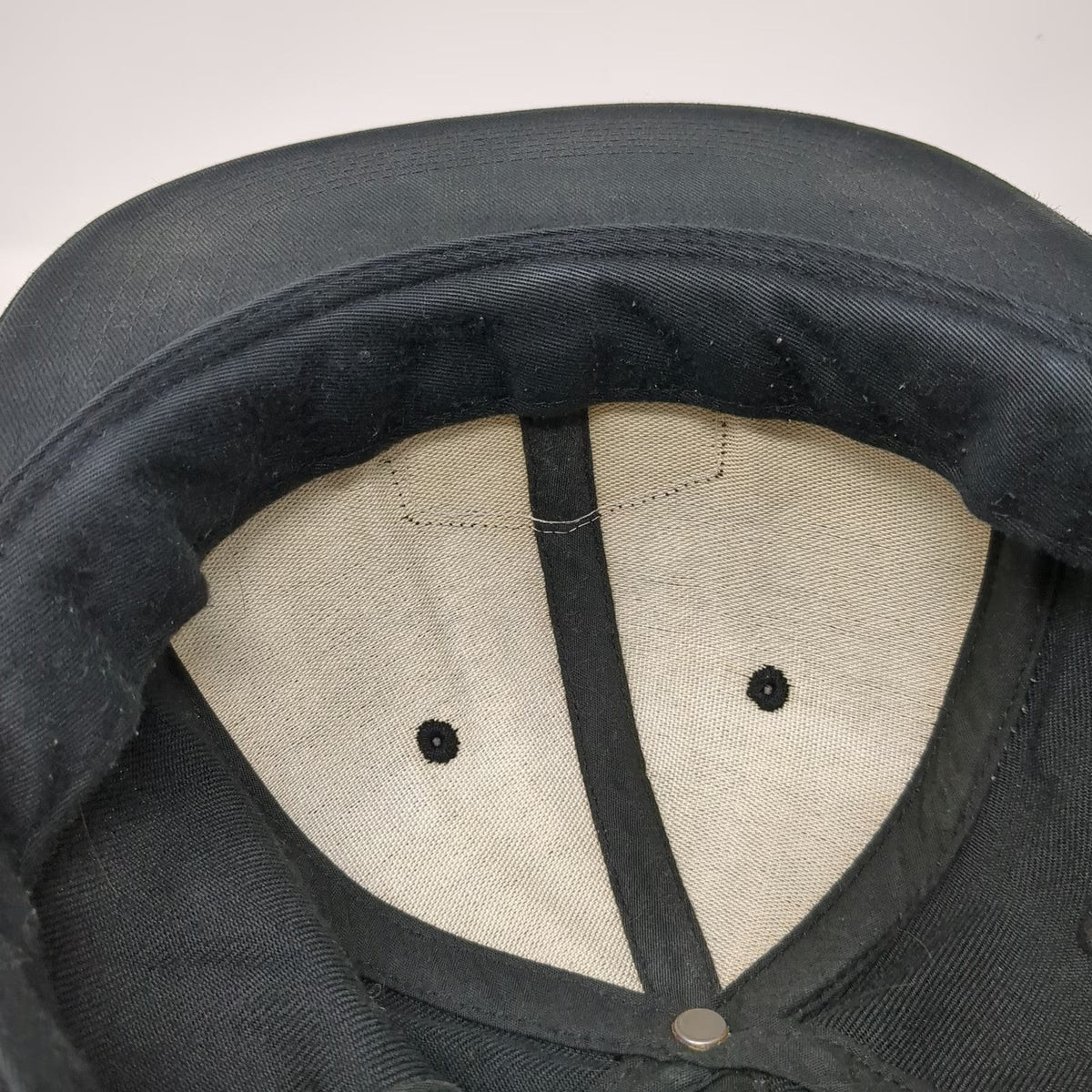 The Salty Plank Co. Snapback Hat Black One Size Flat Brim Wool Blend Salty Patch