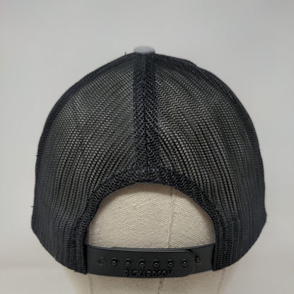 Deer Snapback Mesh Back Trucker Hat Gray One Size 6 Panel Richardson