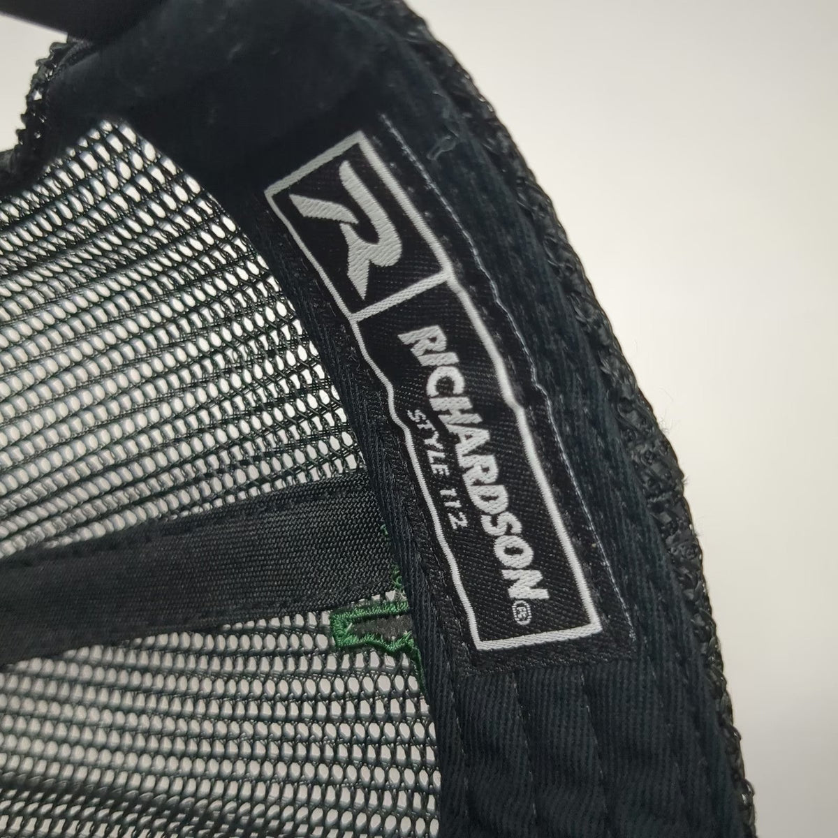 Richardson Trucker Hat Black One Size Under Par Over Par I'D Golf IGA Mesh