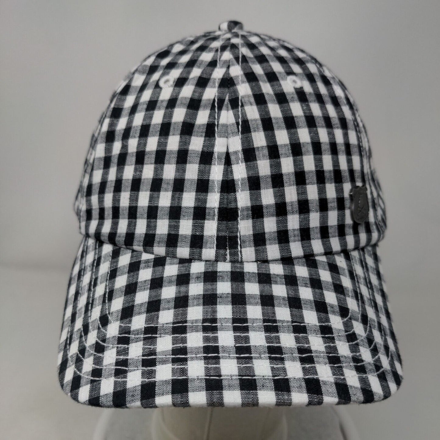 Nick Graham Slideback Hat Multicolor OSFA Adjustable Gingham 6 Panel Cotton