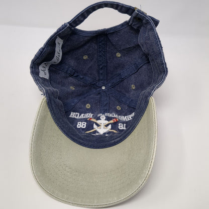 Pensacola Beach Florida 1686 Slideback Hat Blue One Size Embroidered
