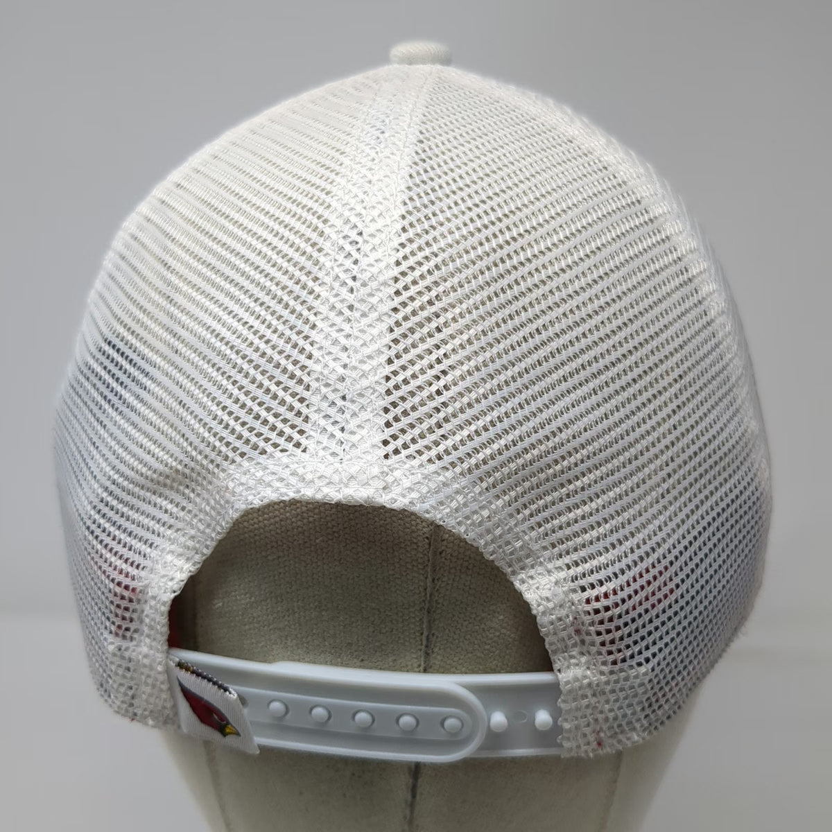 Arizona Cardinals NFL New Era Trucker Hat White One Size Snapback Mesh Logo Cap