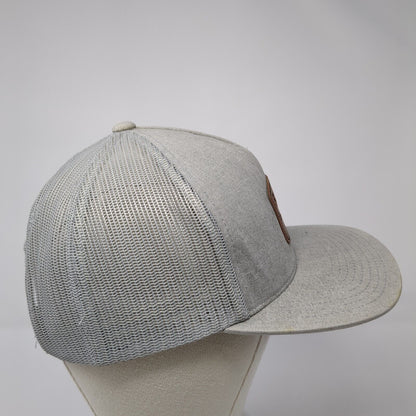 RVCA VA The Balance of Opposites Snapback Trucker Hat Gray One Size Mesh Back