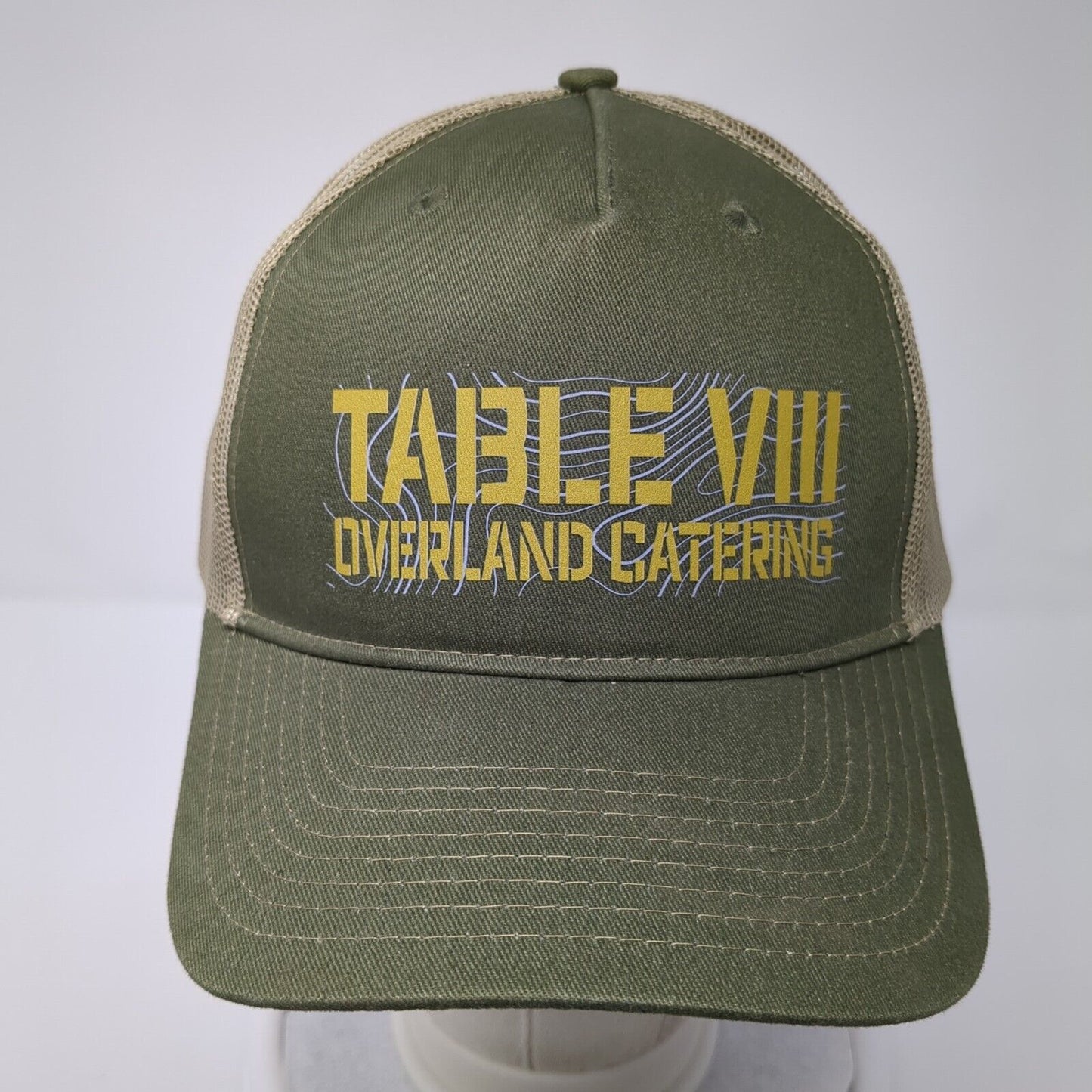Table VIII Overland Catering Snapback Trucker Hat Multicolor One Size Mesh Back