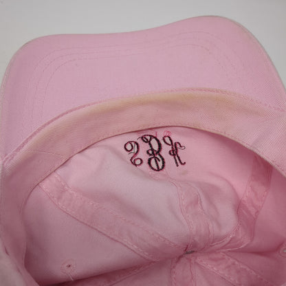 SBK Slideback Hat Pink One Size Adjustable Embroidered Solid 6 Panel