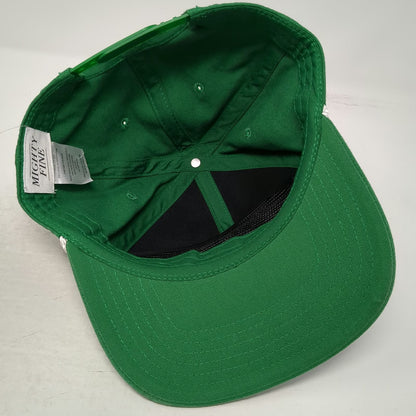 Mighty Fine 5 Panel Green One Size Mulligan's Golf Club Rope Snapback Hat Cotton