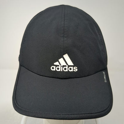 Adidas Baseball Cap Black One Size Climalite Performance Strapback Training Hat