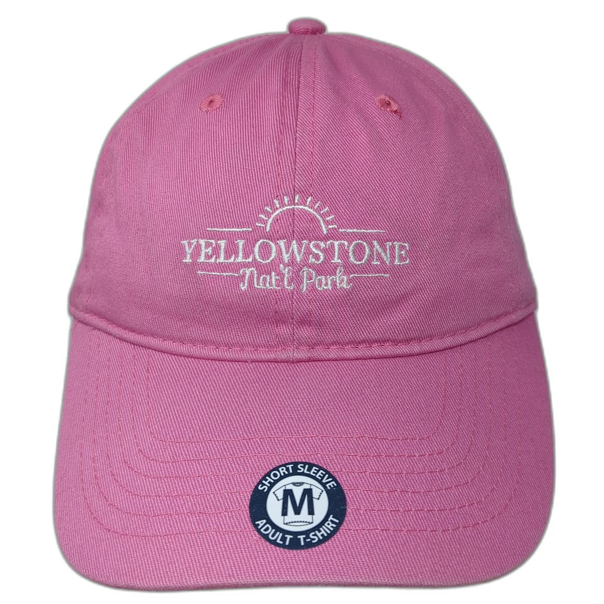 Ouray Baseball Cap Pink One Size Yellowstone National Park Cotton Strapback Hat
