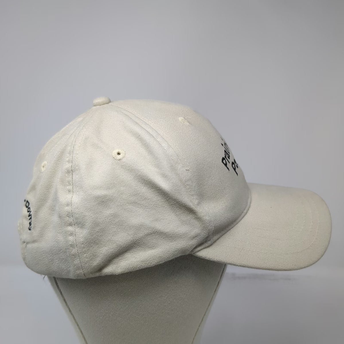Prairie Grain Partners Baseball Cap Beige OSFM Cotton Slideback Hat Embroidery