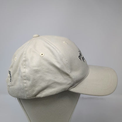 Prairie Grain Partners Baseball Cap Beige OSFM Cotton Slideback Hat Embroidery