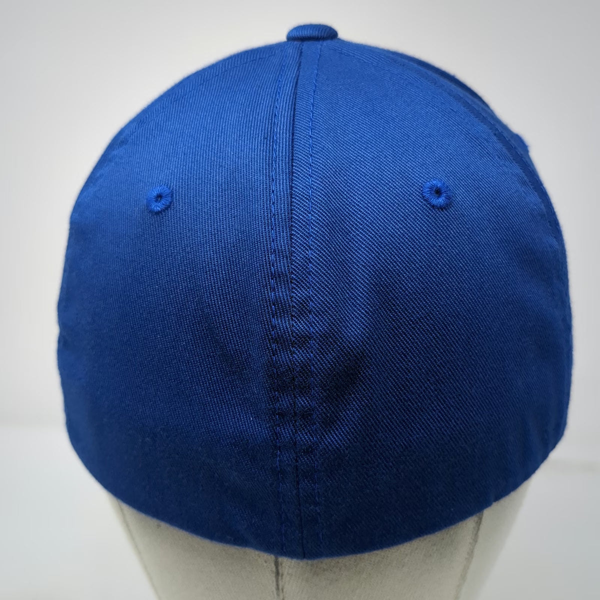 Flexfit Baseball Cap Blue M Structured Stretch Fit Americold Logo Grey Brim Hat