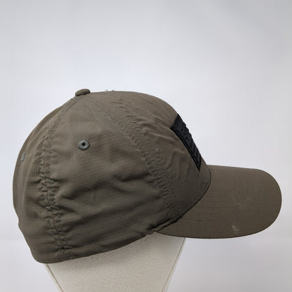 Fox Head Flag Fitted Hat Brown Small/Medium Solid 6 Panel Outdoor