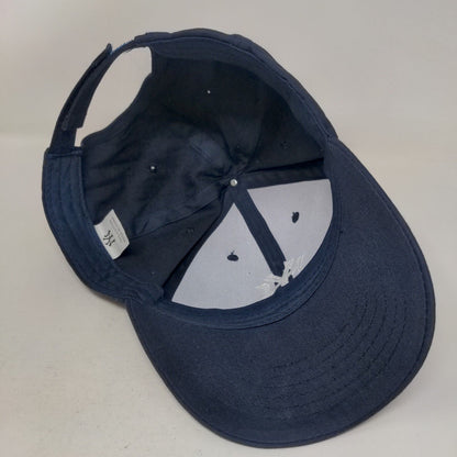 MLB New York Yankees Men's Strapback Hat Blue Embroidered Logo 100% Cotton