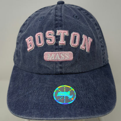 Bay State Apparel Baseball Cap Blue One Size Embroidered Boston Mass 1630 Hat
