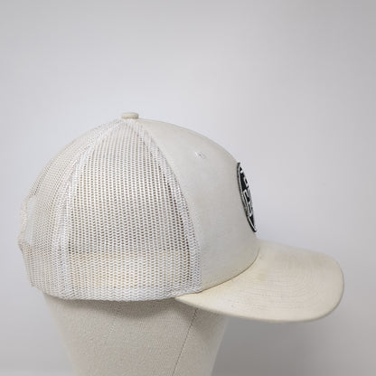 Golf 208 Snapback Trucker Hat Beige One Size Adjustable Mesh Back Richardson