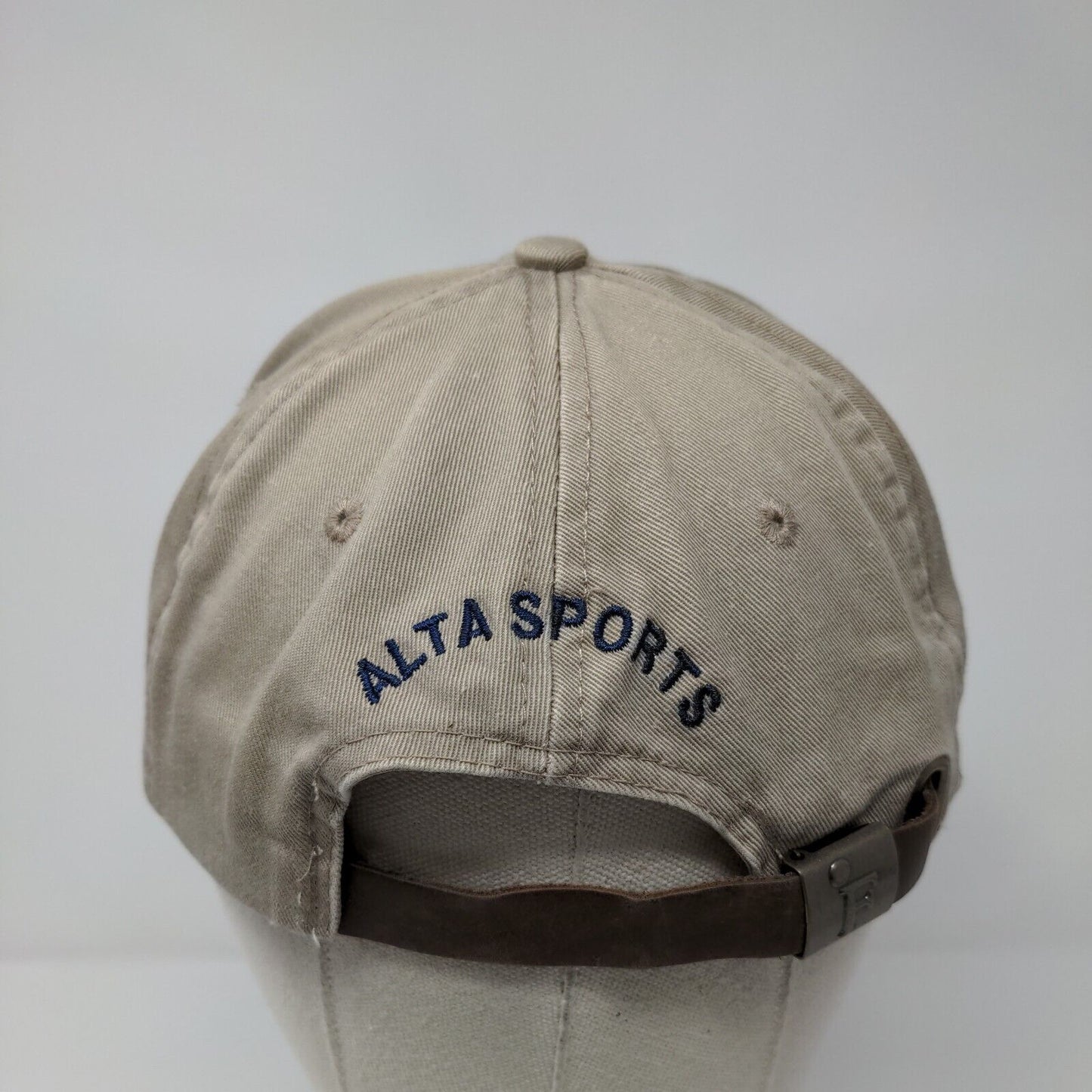 Alta Snowflake Slideback Hat Tan OSFA Embroidered Leather Strap