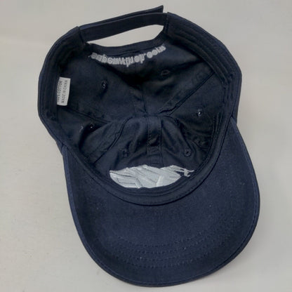 EXP Expedition Grade Strapback Hat Blue One Size Adjustable Embroidered Cotton