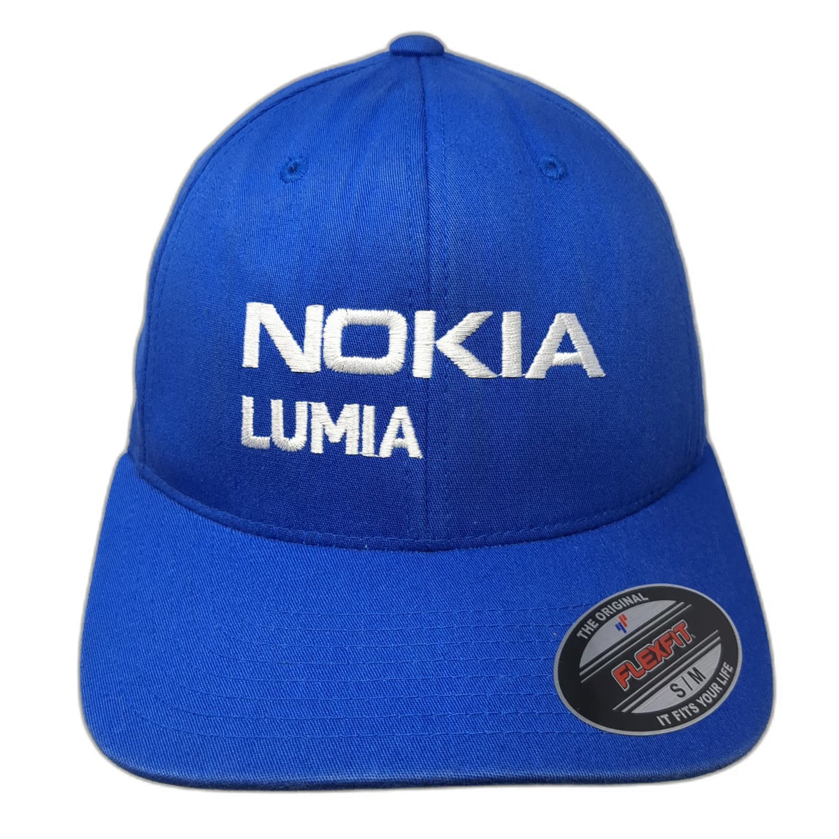 Port Authority Cap Blue M Nokia Lumia Logo Flexfit Embroidered Cotton Hat