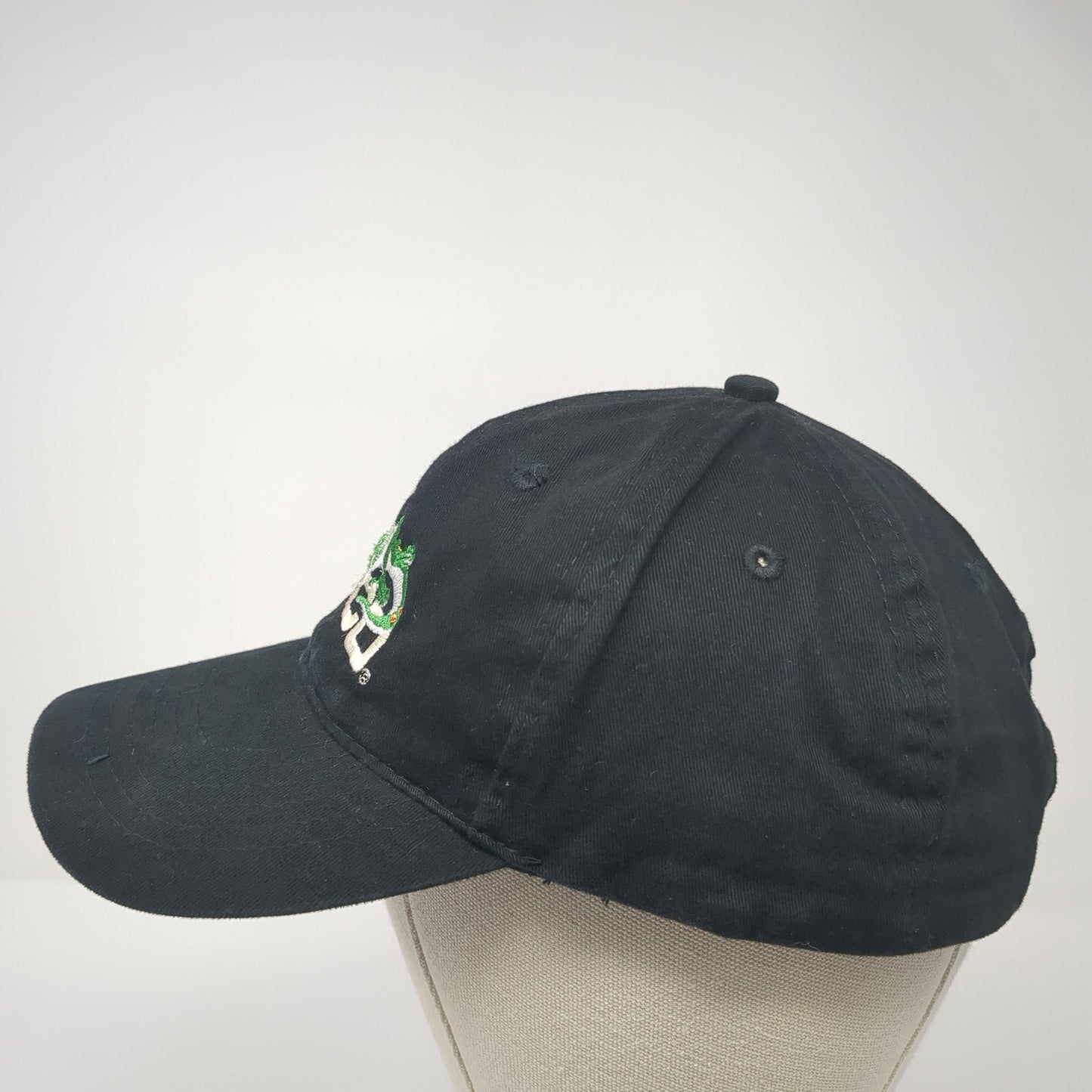 Geico Slideback Hat Black One Size Adjustable Embroidered AMC Deluxe