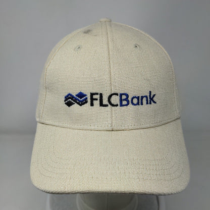 FLC Bank Florida's Hemp Bank Strapback Hat Tan One Size Adjustable Econscious