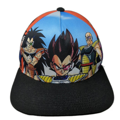 Dragon Ball Z 5 Panel Blue One Size Goku Vegeta Anime Graphic Snapback hat