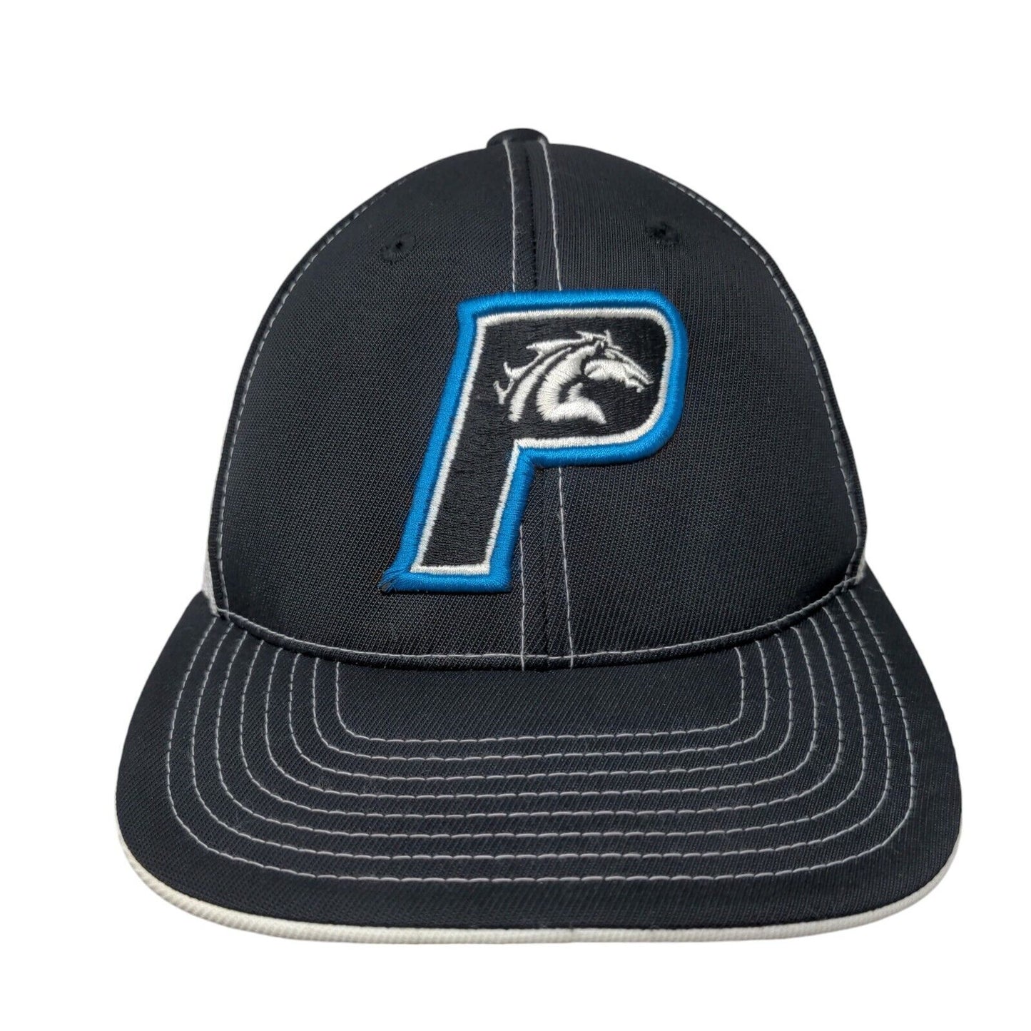 Providence School Fitted Trucker Hat Black S/M Mesh Back Pacific Headwear