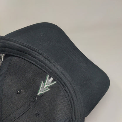 Wood Grain Snapback Mesh Back Trucker Hat Black OSFM 6 Panel Otto