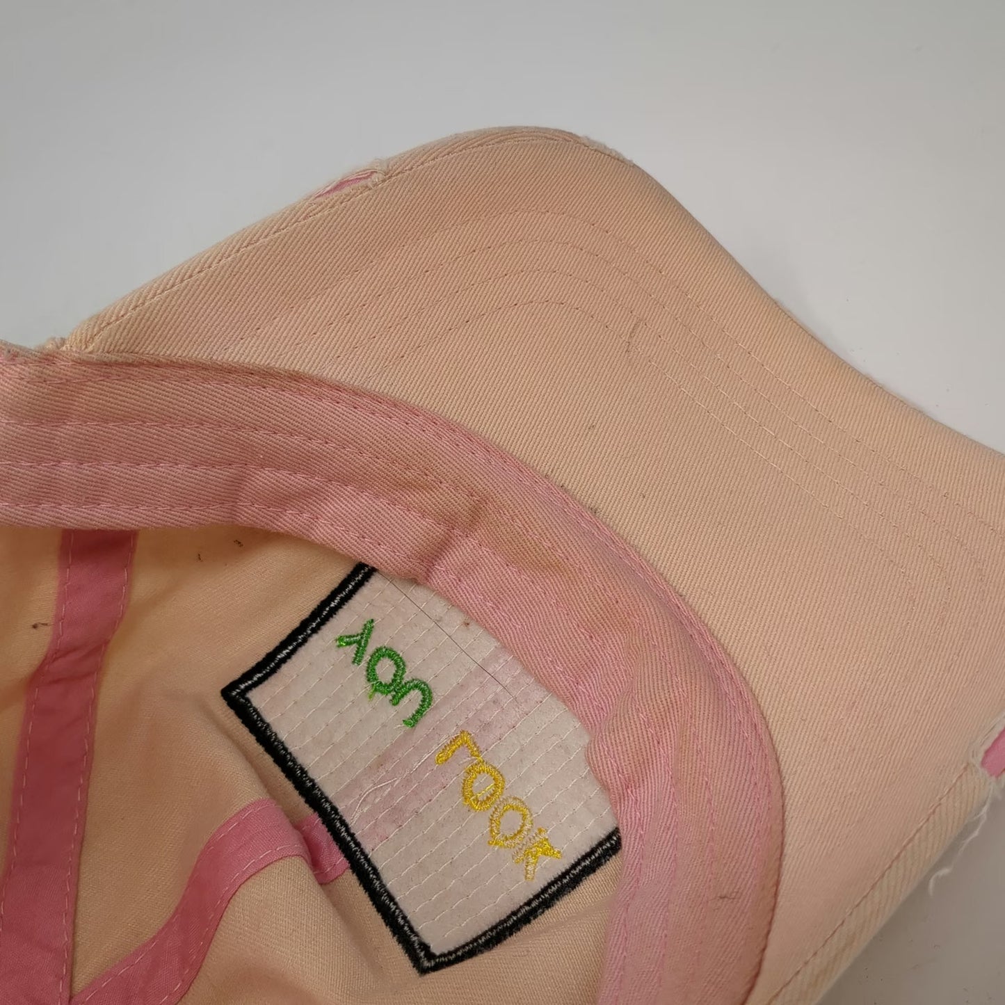Mi:ka: Among Us You Look Sus Pink Baseball Cap One Size Distressed Ripped Hat