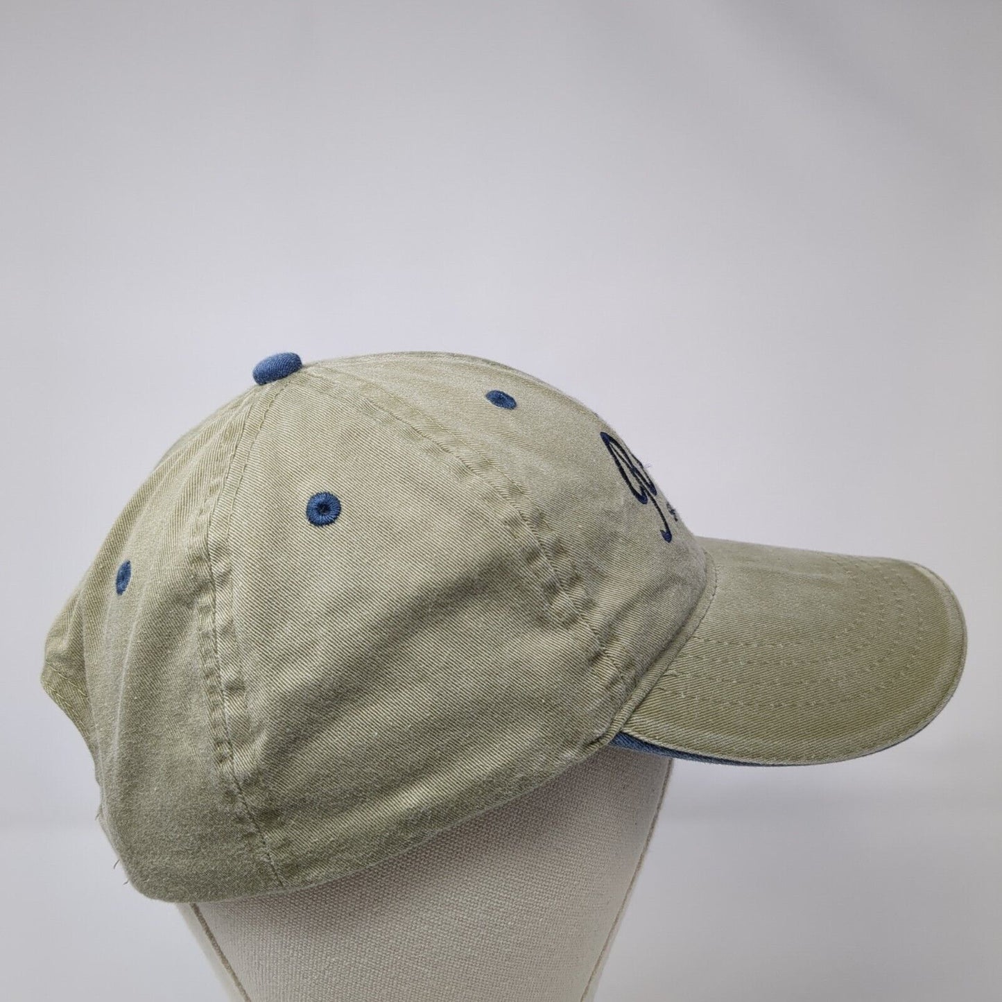 Rice Farms Strapback Hat Green One Size Adjustable Embroidered Otto
