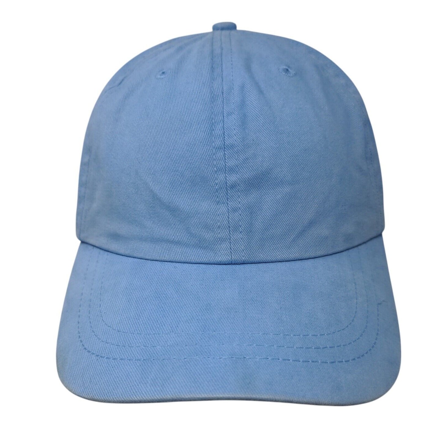 Route 66 Slideback Hat Blue OSFM Adjustable Vented Holes 6 Panel Blank