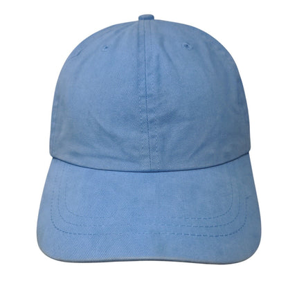 Route 66 Slideback Hat Blue OSFM Adjustable Vented Holes 6 Panel Blank