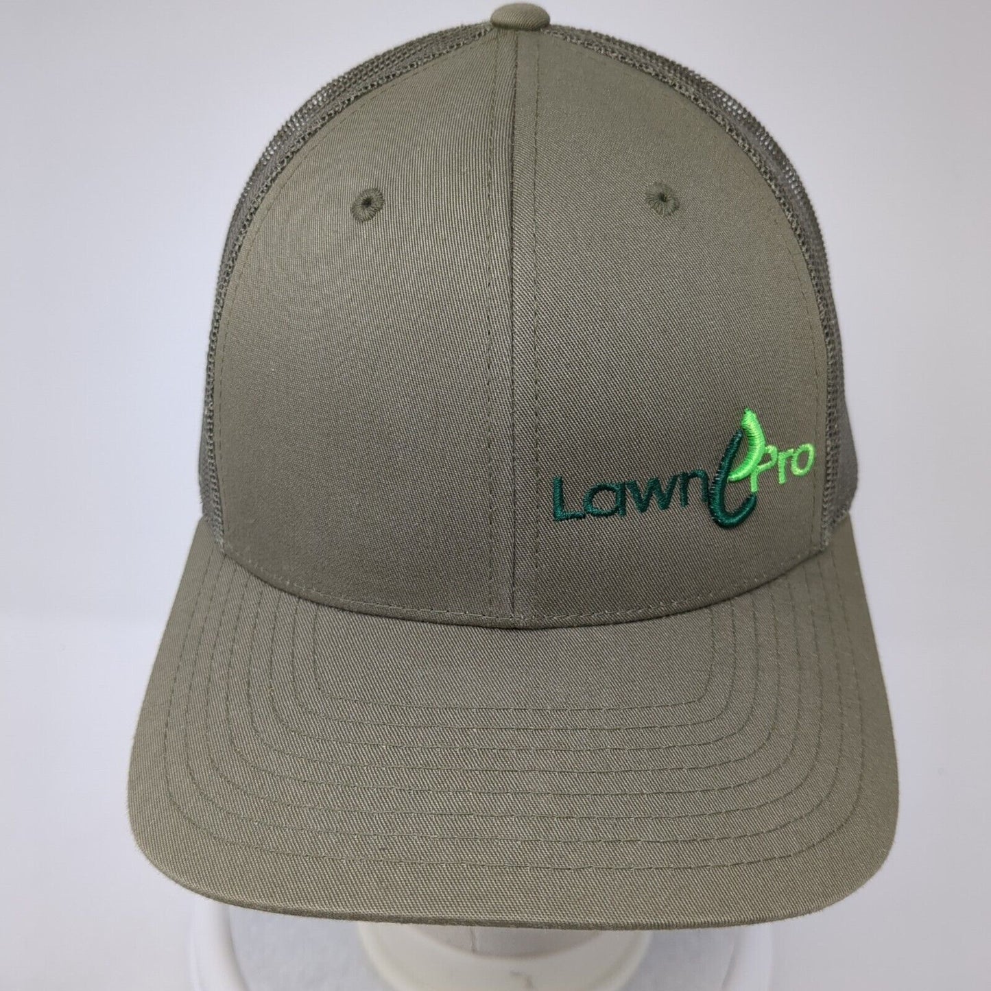 Lawn Pro Snapback Trucker Hat Green M/L Adjustable Mesh Back Richardson