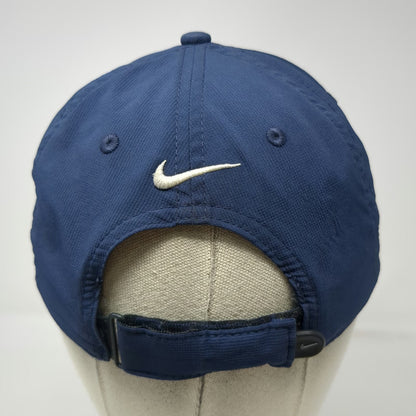 Nike Blue Baseball Cap One Size Strapback Embroidered Swoosh Logo Athletic Hat