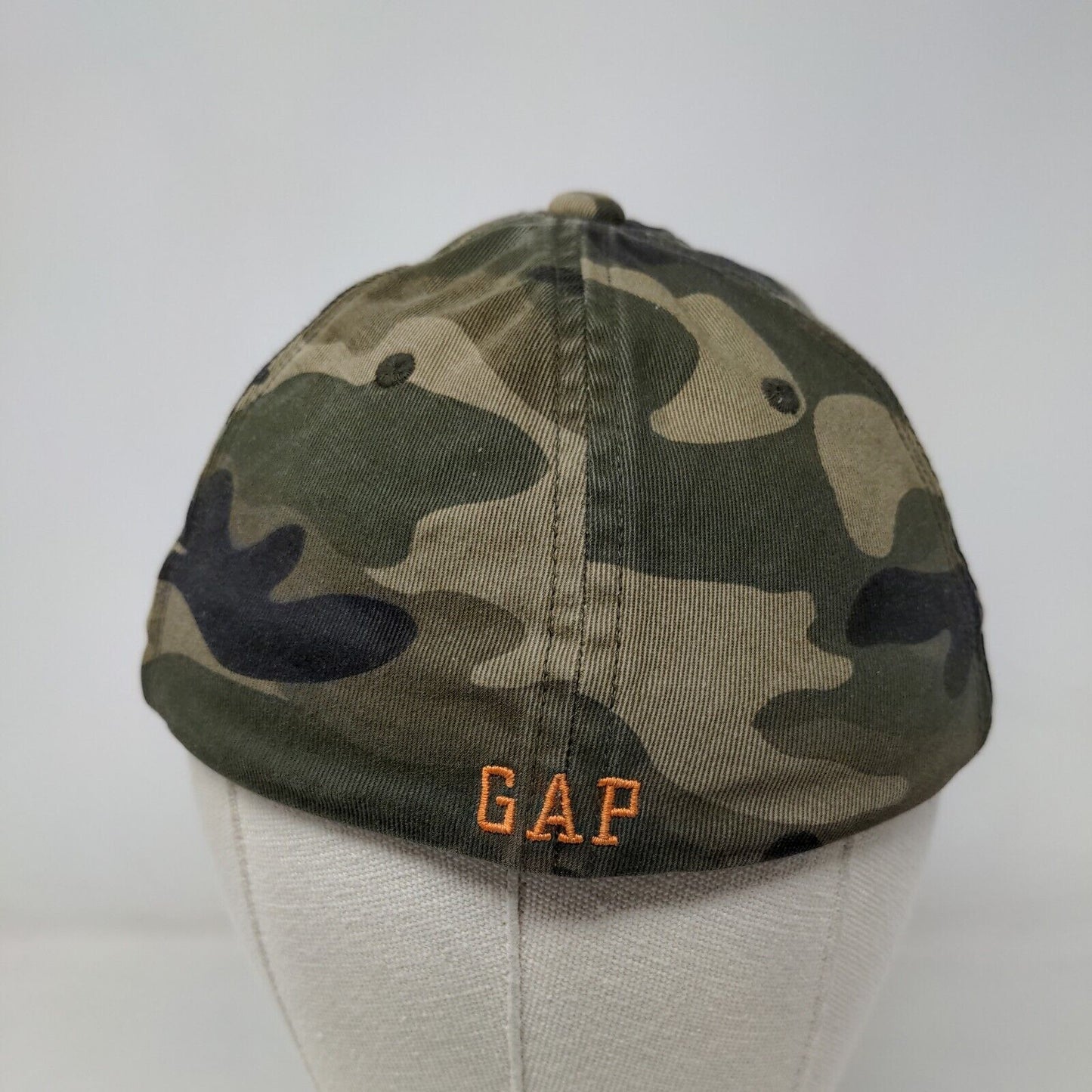 GAP Kids Fitted Hat Green Camo Size S/M Embroidered Logo Cotton