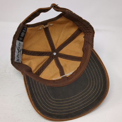 K-Products Baseball Cap Brown One Size Distressed Strapback Ansul Tyco Hat