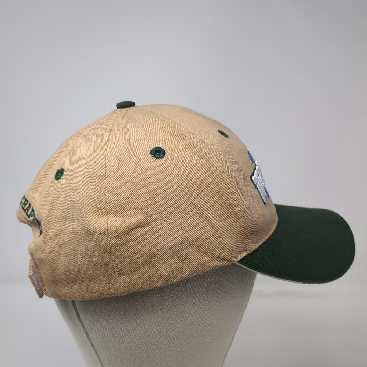 Bucks Athletics Baseball Cap Beige Green One Size Wrestling Hall of Fame Hat